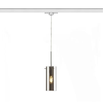 SANSSOUCI háromfázisú áramkörös sínre  krómozott üveg 230V LED E27 15W