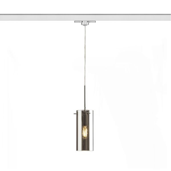 SANSSOUCI háromfázisú áramkörös sínre  krómozott üveg 230V LED E27 15W