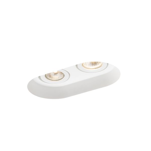 DINGO GU10 II dönthető lámpa gipsz 230V GU10 2x35W