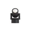 ORIT fali lámpa fekete /alumínium 230V LED 6W 80° IP44  3000K