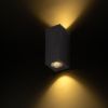 KUBI II antracitszürke 230V LED 2x3W 56° IP54 3000K