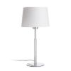 BROADWAY asztali lámpa fehér króm 230V LED E27 15W