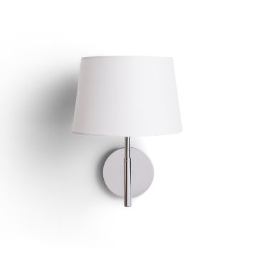 BROADWAY fali lámpa fehér króm 230V LED E27 15W