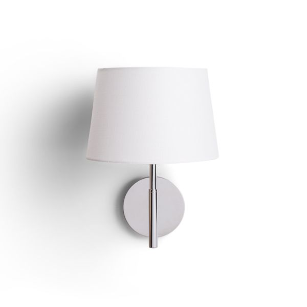 BROADWAY fali lámpa fehér króm 230V LED E27 15W