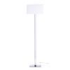 PLAZA állólámpa fehér króm 230V LED E27 15W