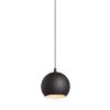 COPA függő lámpa fekete üveg 230V LED E27 11W