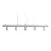 RALLONG V függeszték alap  króm 230V LED E27 5x15W