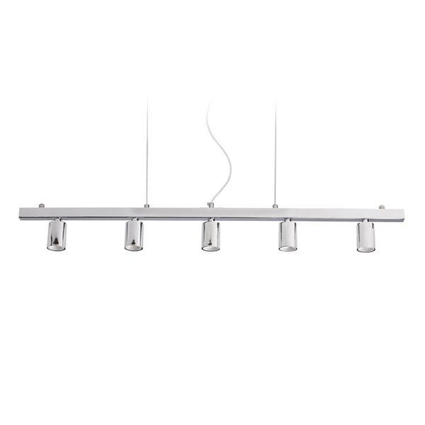 RALLONG V függeszték alap  króm 230V LED E27 5x15W