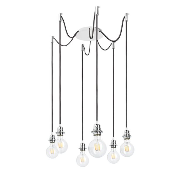 KOMBIX 6 függesztő készlet FEHA+FEKK+KF   230V LED E27 6x15W