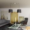 KOMBIX 2 függesztő készlet FEHA+FEKK+KF   230V LED E27 2x15W