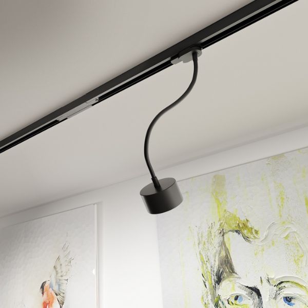 PIXIE libanyak háromfázisú áramkörös sínre fekete  230V LED GX53 7W
