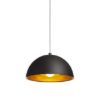 CARISSIMA 40 függő lámpa matt fekete/aranysárga  230V LED E27 15W
