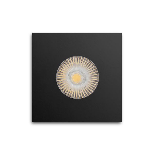 WATERBOY SQ  matt fekete  230V LED 10W 40° IP65  3000K