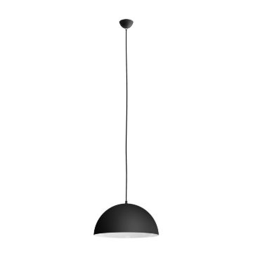 MONROE 40 függő lámpa matt fekete/fehér  230V LED E27 30W