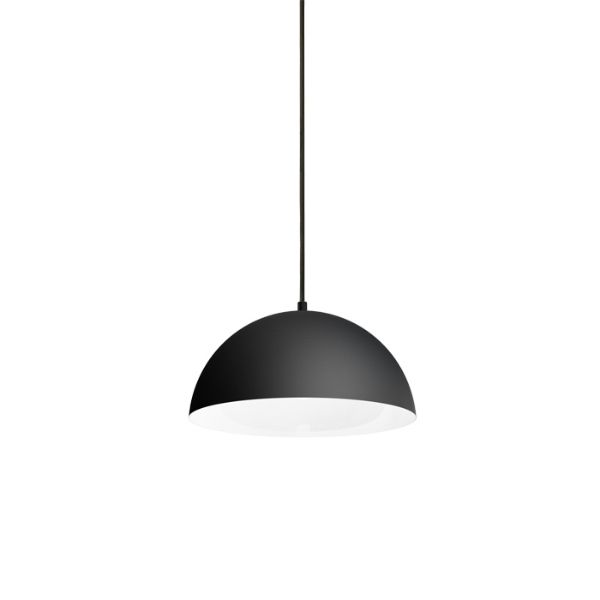 MONROE 30 függő lámpa matt fekete/fehér  230V LED E27 11W