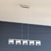 ESTRA V függő lámpa fehér tiszta üveg 230V LED 5x5W 3000K