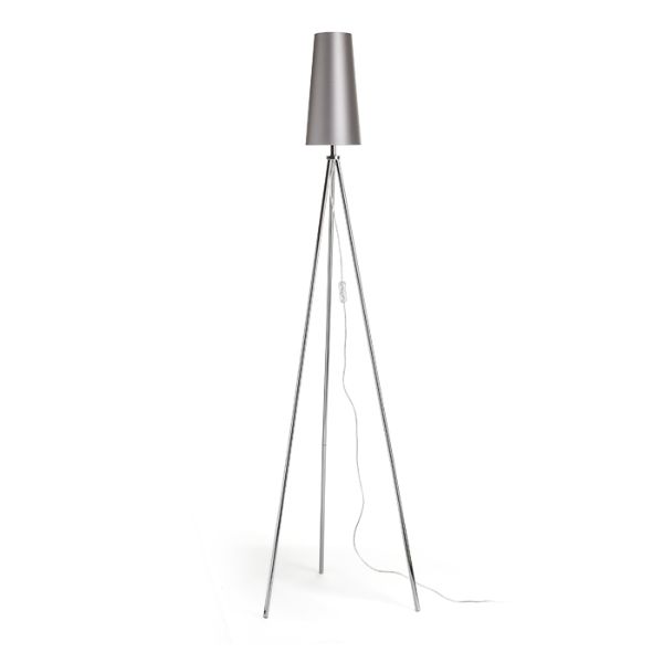 CONNY 15/30 asztali lámpaernyő Monaco galamb szürke/ezüst PVC max. 23W