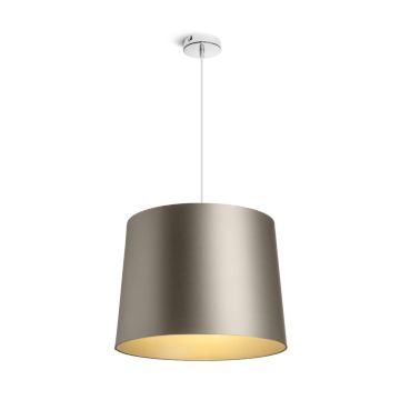 ASPRO 40/30 lámpabúra  Monaco galamb szürke/ezüst PVC  max. 23W