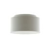 DOUBLE 55/30 lámpabúra  Chintz világosszürke/fehér PVC  max. 23W