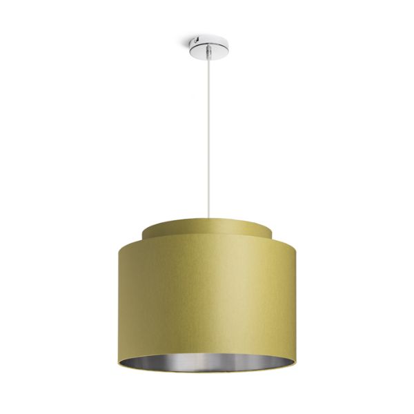 DOUBLE 40/30 lámpabúra  Chintz oliva/ezüst fólia  max. 23W