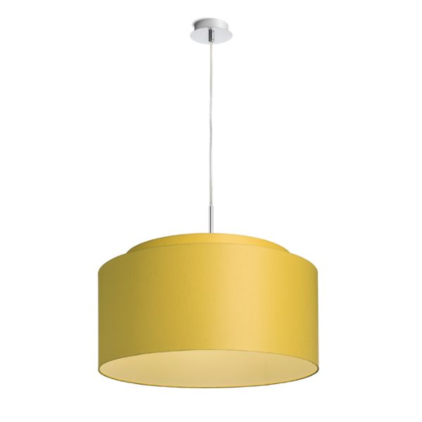 DOUBLE 55/30 lámpabúra  Chintz sárgabarack/fehér PVC  max. 23W