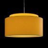DOUBLE 55/30 lámpabúra  Chintz sárgabarack/fehér PVC  max. 23W