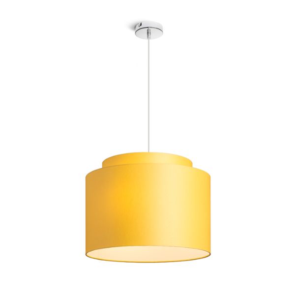 DOUBLE 40/30 lámpabúra  Chintz sárgabarack/fehér PVC  max. 23W