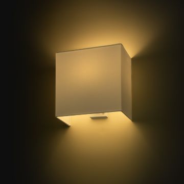 LOPE W 25/14 fali lámpa  Polycotton fehér/fehér PVC 230V LED E27 15W