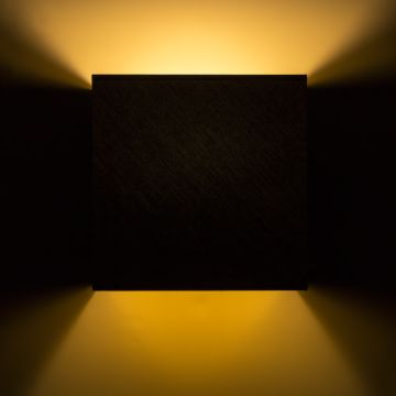 LOPE W 25/14 fali lámpa  Polycotton fekete/arany fólia 230V LED E27 15W