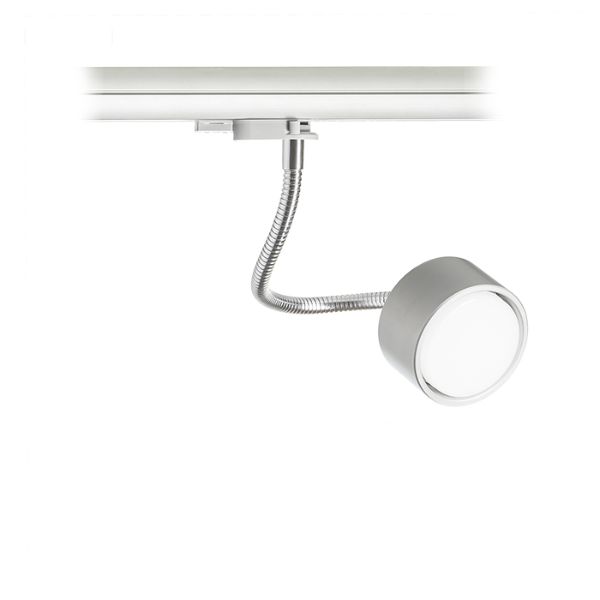 PIXIE libanyak háromfázisú áramkörös sínre ezüstszürke króm 230V LED GX53 7W