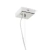LUCIA 15x15 függő lámpa  szatén üveg/króm 230V LED G9 5W