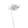 LUCIA 30x10 függő lámpa  szatén üveg/króm 230V LED E27 15W