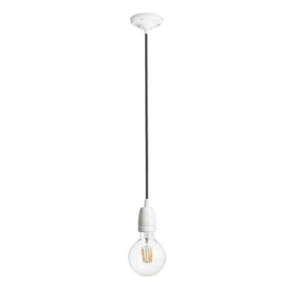 FABIO függesztő készlet fekete porcelán 230V LED E27 15W