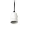 FABIO függesztő készlet fekete porcelán 230V LED E27 15W