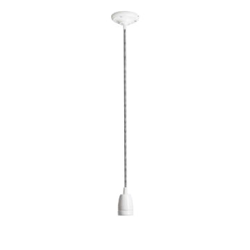 FABIO függesztő készlet fekete/fehér porcelán 230V LED E27 15W