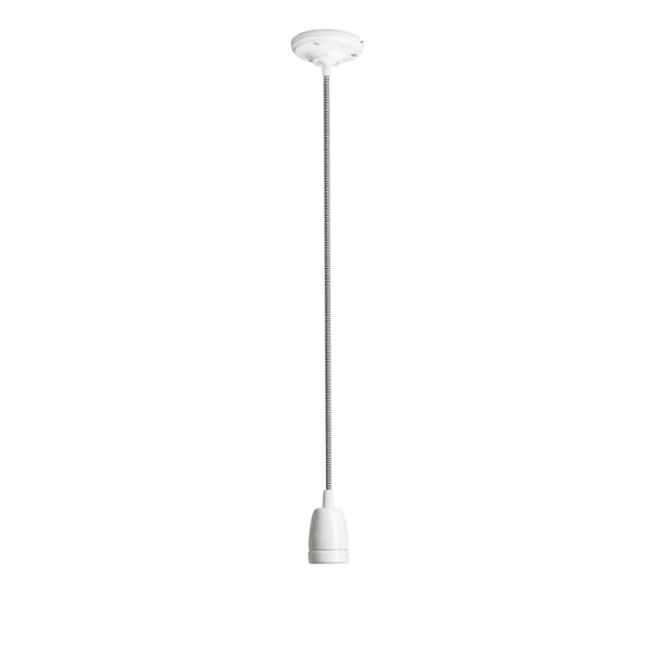 FABIO függesztő készlet fekete/fehér porcelán 230V LED E27 15W
