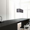 LOPE 80 függő lámpa fekete matt nikkel 230V LED E27 4x15W