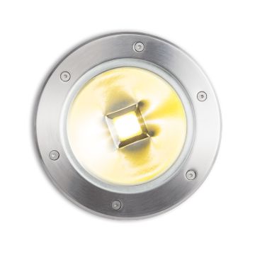 TERRA süllyesztett lámpa rozsdamentes acél 230V LED 20W 120° IP65 3000K