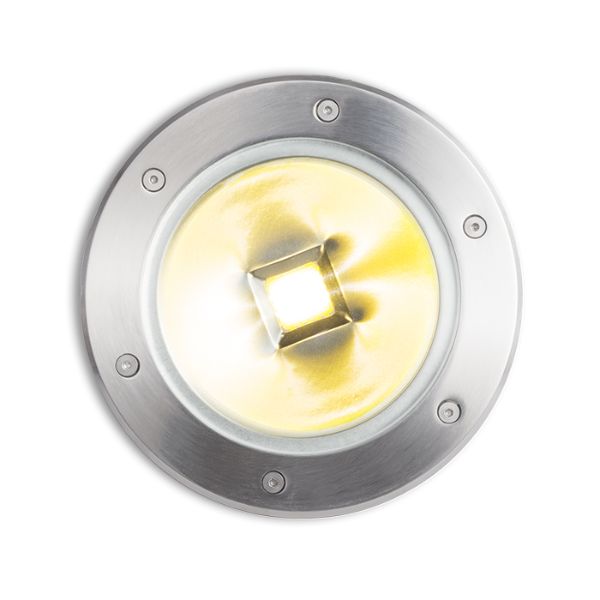 TERRA süllyesztett lámpa rozsdamentes acél 230V LED 20W 120° IP65 3000K
