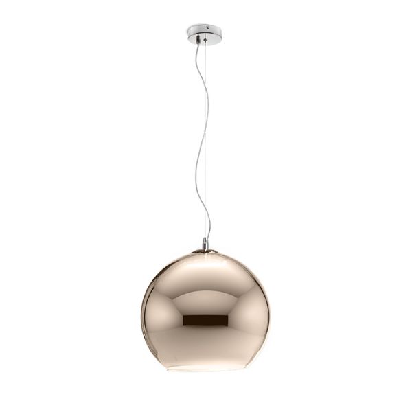 BEAU MONDE 25 függő lámpa  réz üveg 230V LED E27 15W