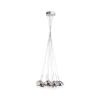 ASTRAL függő lámpa krómozott üveg/tiszta üveg 230V/12V G4 10x20W