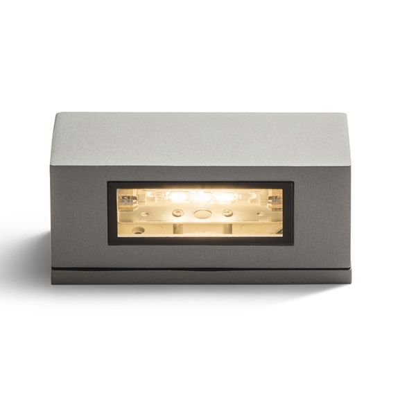 WOOP fali lámpa ezüstszürke  230V R7s 78mm 12W IP54