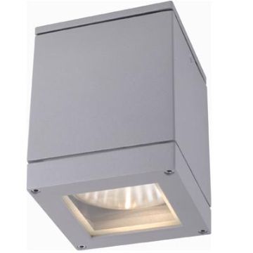 QUADRA M mennyezeti lámpa ezüstszürke  230V LED E27 8W IP54