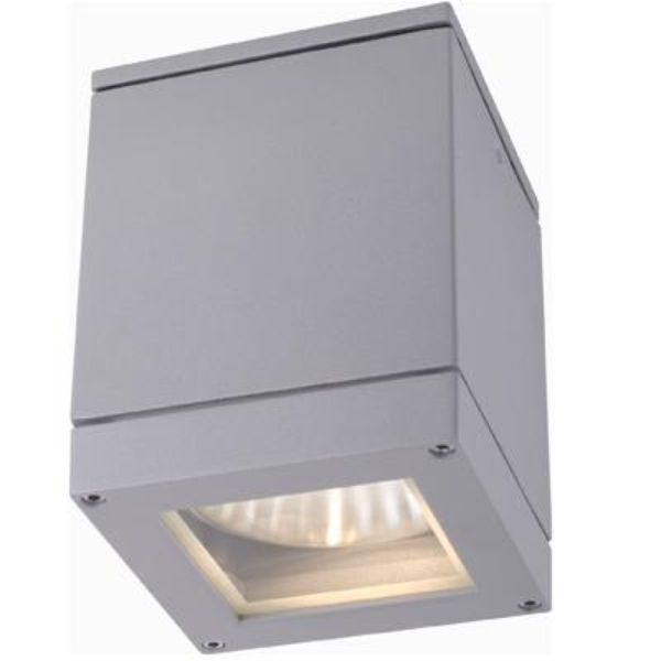 QUADRA M mennyezeti lámpa ezüstszürke  230V LED E27 8W IP54