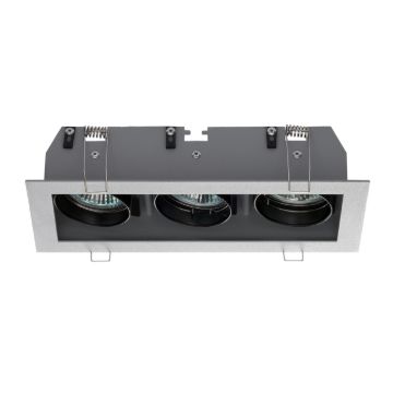 MONE III dönthető ezüstszürke  12V GU5,3 3x50W
