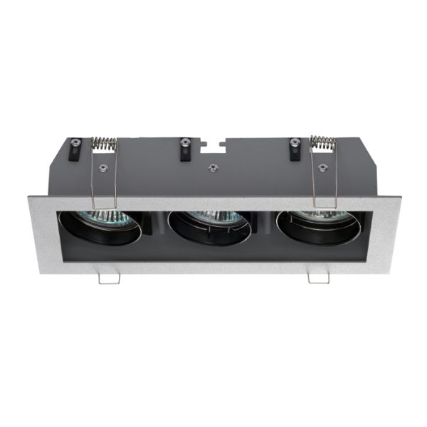 MONE III dönthető ezüstszürke  12V GU5,3 3x50W