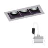 MONE III dönthető ezüstszürke  12V GU5,3 3x50W