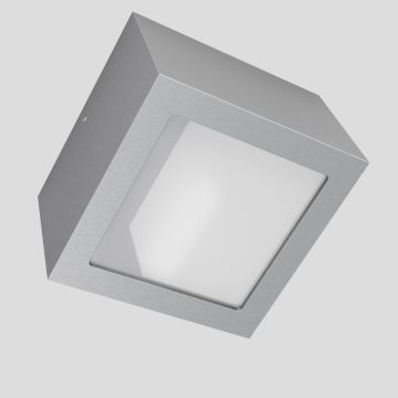 DEZA négyzetes  alumínium/szatén üveg 230V LED G9 5W IP54