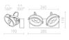 KELLY LED II DIMM fali lámpa fekete 230V LED 2x12W 24° 3000K