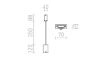 FRISCO W fali lámpa fekete 230V LED 4.2W 120° 3000K